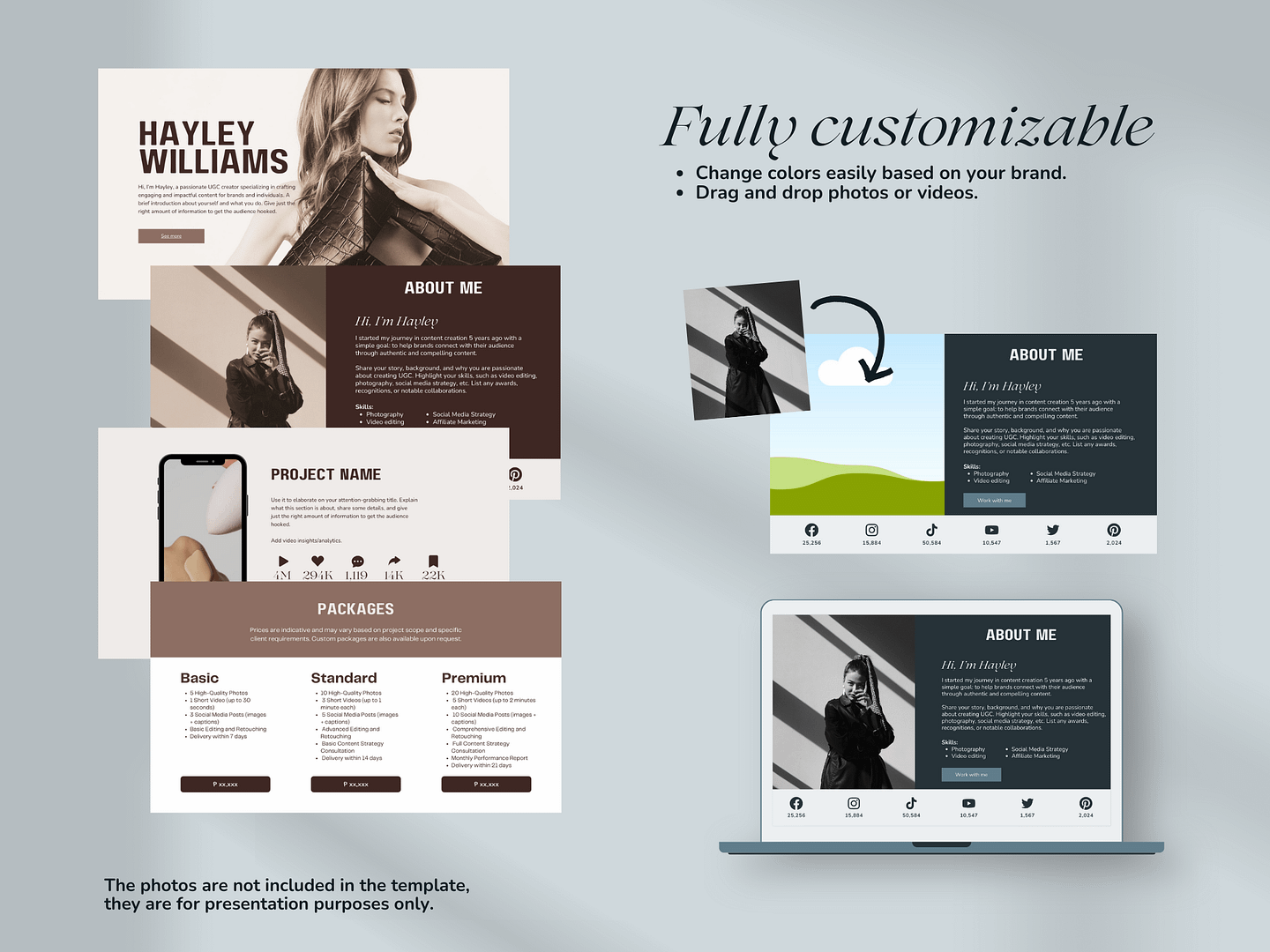 Modern & Sleek UGC Creator Portfolio Canva Template - Image 4