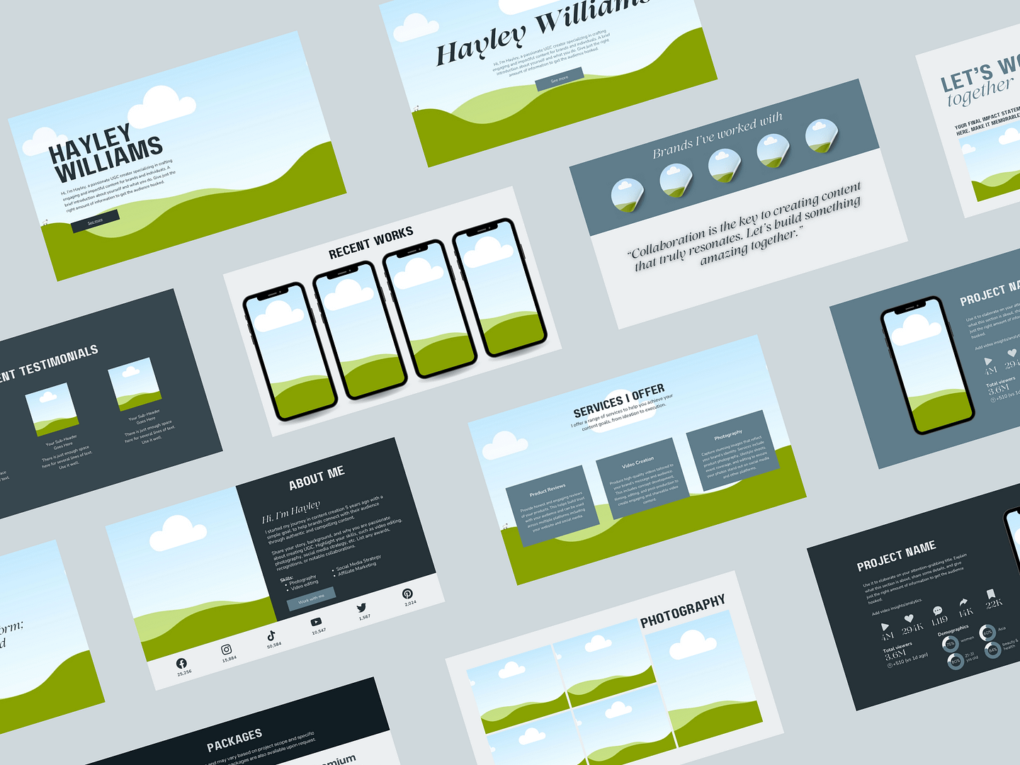 Modern & Sleek UGC Creator Portfolio Canva Template - Image 5