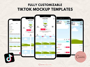 tiktok mockup templates