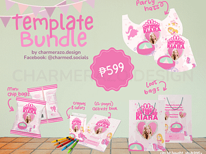 Party Favors Canva Template (Princess Theme #02)