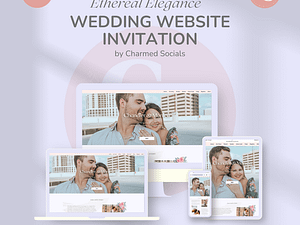 Ethereal Elegance - Canva Wedding Website Template