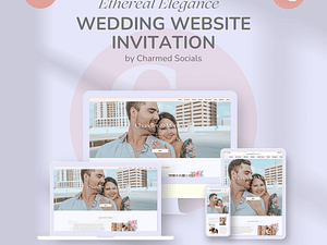 Ethereal Elegance - Canva Wedding Website Template