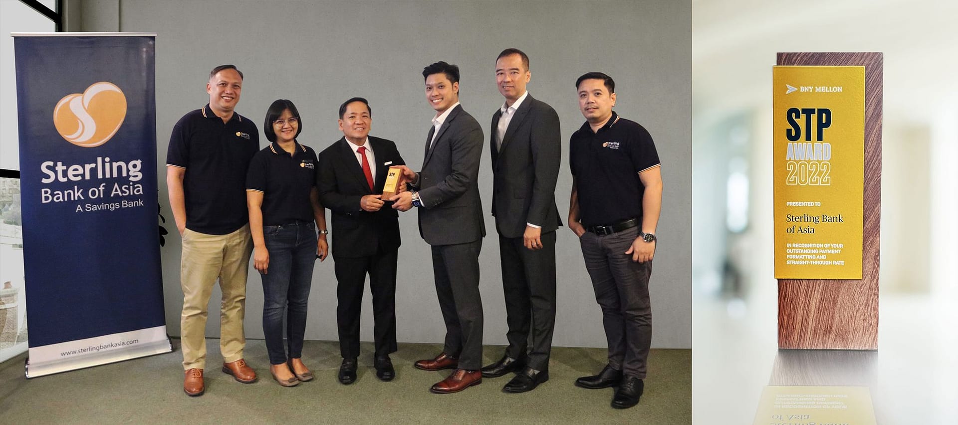 Sterling Bank of Asia Receives BNY Mellon Straight-through Processing Award 2022